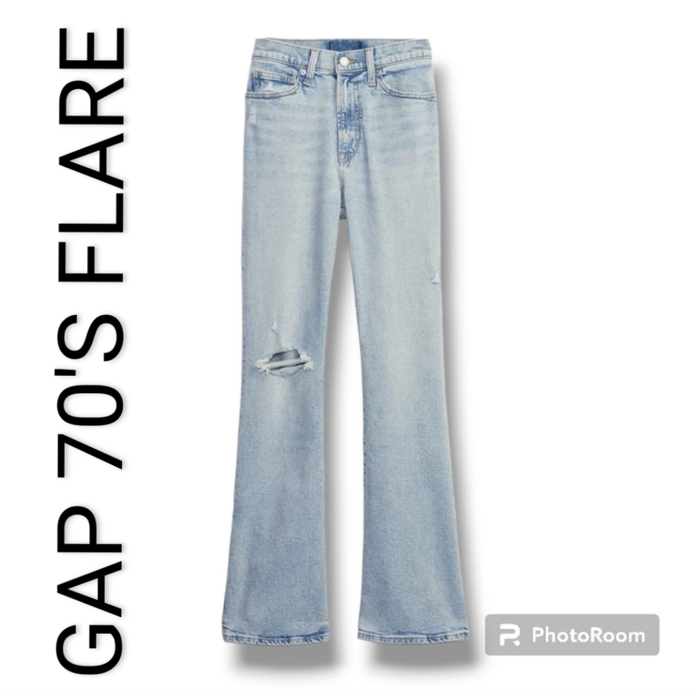 🆕 GAP| 70’S HIGH RISE, FLARE JEANS 14/32 LONG US🆕